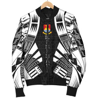 Kiribati Men Bomber Jackets - Polynesian Tattoo Black - Polynesian Pride