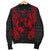 Tonga Polynesian Men's Bomber Jacket Map Red - Polynesian Pride