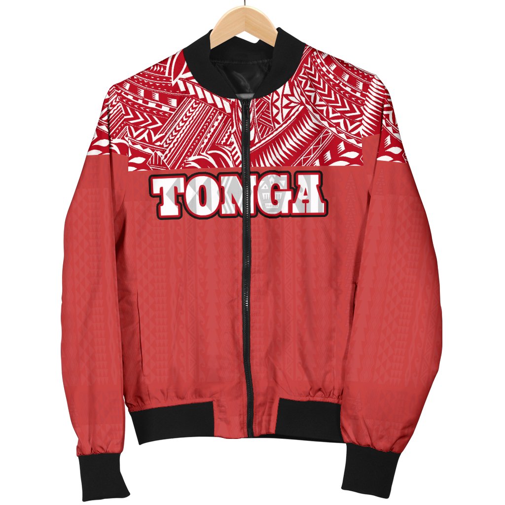 Tonga Women's Bomber Jacket - Polynesian Design - Polynesian Pride