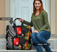 Wallis and Futuna Travel Bag - Custom Personalised Seal Spiral Polynesian Patterns - Polynesian Pride