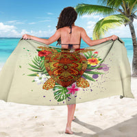 Hawaii Turtle Life Hibiscus Design Sarong - Polynesian Pride