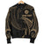 Tahiti Polynesian Custom Personalised Men's Bomber Jacket - Gold Tribal Wave Black - Polynesian Pride