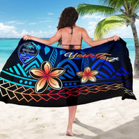 Guam Custom Personalised Sarong - Vintage Tribal Mountain - Polynesian Pride