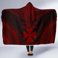 Wallis And Futuna Polynesian Chief Hooded Blanket - Red Version - Polynesian Pride