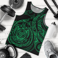 Polynesian Hawaii Men's Tank Top - Green Turtle Tribal Green - Polynesian Pride