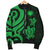 Northern Mariana Men's Bomber Jacket - Tentacle Turtle Green - Polynesian Pride