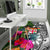 Fiji Area Rug - Turtle Plumeria Banana Leaf Crest - Polynesian Pride