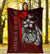 Polynesian Hawaii Custom Personalised Premium Blanket Red - Turtle with Hook - Polynesian Pride
