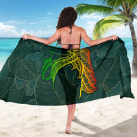 Hawaii Monstera Kalo Hula Girl Kanaka Maoli Sarong - Polynesian Pride
