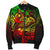 Vanuatu Polynesian Men's Bomber Jacket - Reggae Shark Polynesian Tattoo - Polynesian Pride