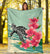 Hawaii Premium Blanket - Hawaii Turtles With Plumeria Classic Premium Blanket - Polynesian Pride