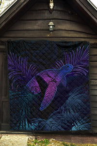 Hawaii Premium Quilt - Hawaii Turtle And Palm Polynesian Retrospective - Polynesian Pride