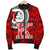 Hawaii Polynesian Men Bomber Jacket - Kahuku High School RED - Polynesian Pride