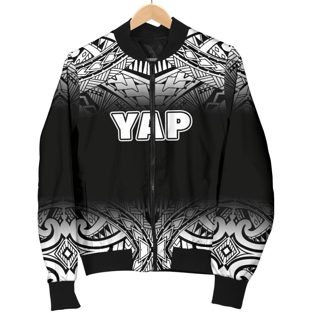Yap Women's Bomber Jacket - Fog Black Style - Polynesian Pride