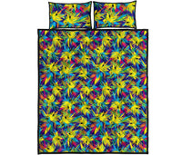 Tropical Pattern Mix Quilt Bed Set Art - Polynesian Pride
