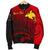Papua New Guinea Custom Personalised Men's Bomber Jacket - Raggiana Bird of Paradise Polynesian Patterns - Polynesian Pride