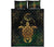 Turtle Hibiscus Golden Galaxy Quilt Bed Set Gold - Polynesian Pride