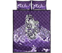 Maori Manaia The Purple Sea Quilt Bed Set - Polynesian Pride