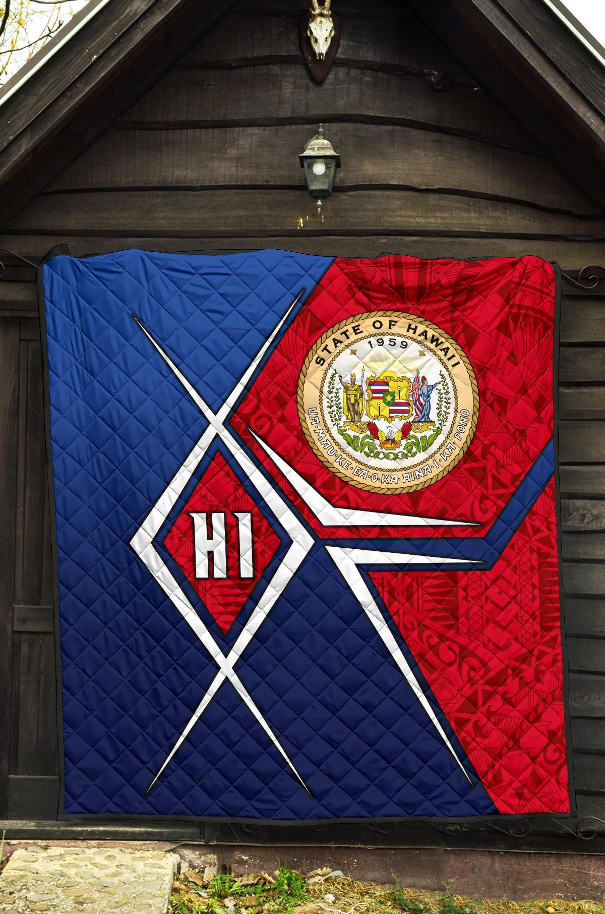 Polynesian Hawaii Premium Quilt - Hawaii Seal - Polynesian Pride