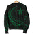 Hawaii Turtle Polynesian Mens Bomber Jacket - Green - Frida Style - Polynesian Pride