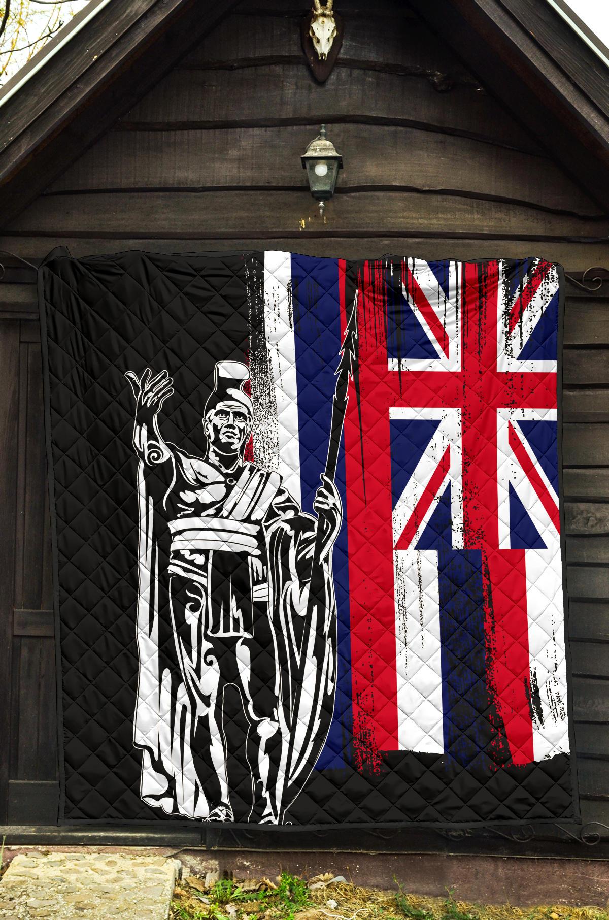 Hawaii King Flag Premium Quilt - Polynesian Pride