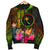 Chuuk Polynesian Personalised Men's Bomber Jacket - Hibiscus and Banana Leaves - Polynesian Pride