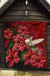 Hawaii Red Hibiscus Humming Bird Premium Quilt - Polynesian Pride