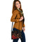 Polynesian Hawaii Kanaka Maoli Shoulder Handbag - Humpback Whale with Hibiscus (Golden) - Polynesian Pride