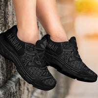 Kanaka White Chunky Sneakers Gray - Circle Style - Polynesian Pride