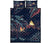 Night On The Land Quilt Bed Set Black - Polynesian Pride