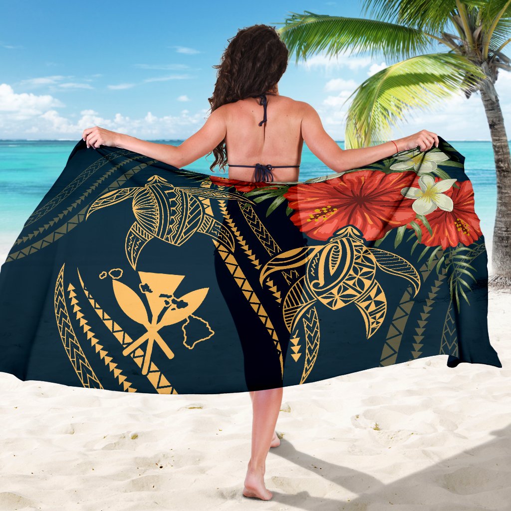 Hawaii Polynesian Turtle Hibiscus Sarong - Nolan Style - Polynesian Pride