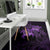 hawaii Rug - Turtle Strong Pattern Hibiscus Plumeria Violet AH - Polynesian Pride