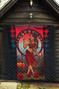 Hawaii Polynesian Quilt - Hawaiian Madame Pele - Polynesian Pride