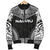 Nauru Polynesian Chief Women'S Bomber Jacket - Black Version - Polynesian Pride