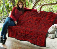 Polynesian Premium Quilt Red - Polynesian Pride
