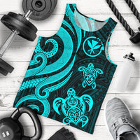 Polynesian Hawaii (Kanaka Maoli) Men Tank Top - Turquoise Tentacle Turtle - Polynesian Pride