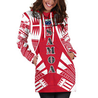 Samoa Hoodie Dress - Polynesian Tattoo Flag - Polynesian Pride