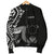 Pohnpei Men's Bomber Jacket - Micronesian Pattern Flash Black Black - Polynesian Pride