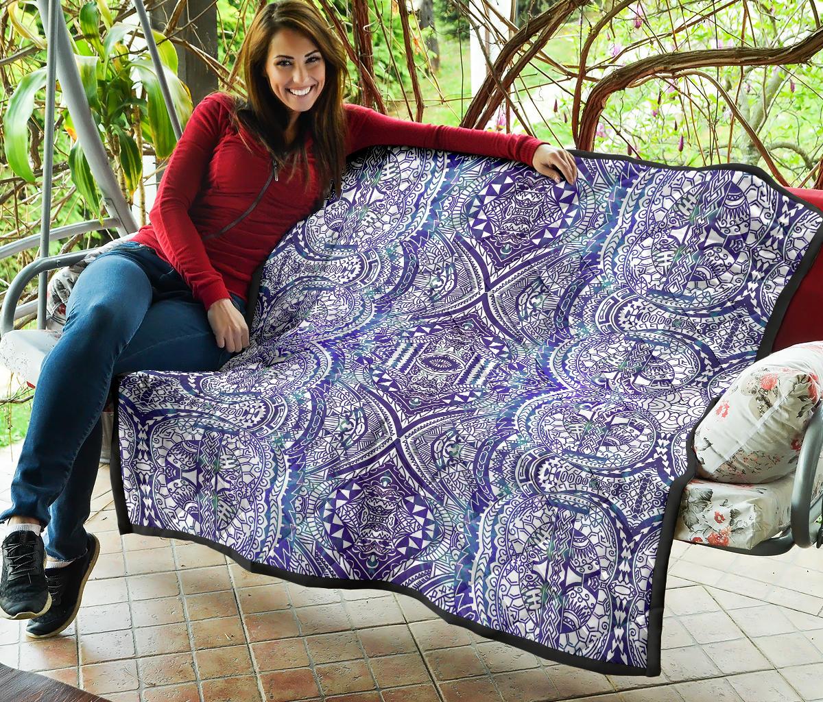 Polynesian Premium Quilt Violet - Polynesian Pride