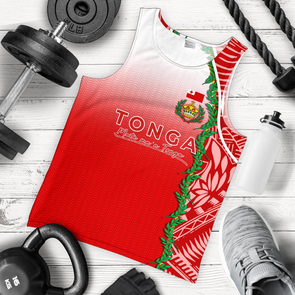 Tonga Men's Tank Top - Ocean Waves - Polynesian Pride