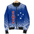 Samoa Women's Bomber Jacket - Polynesian Fog Blue - Polynesian Pride