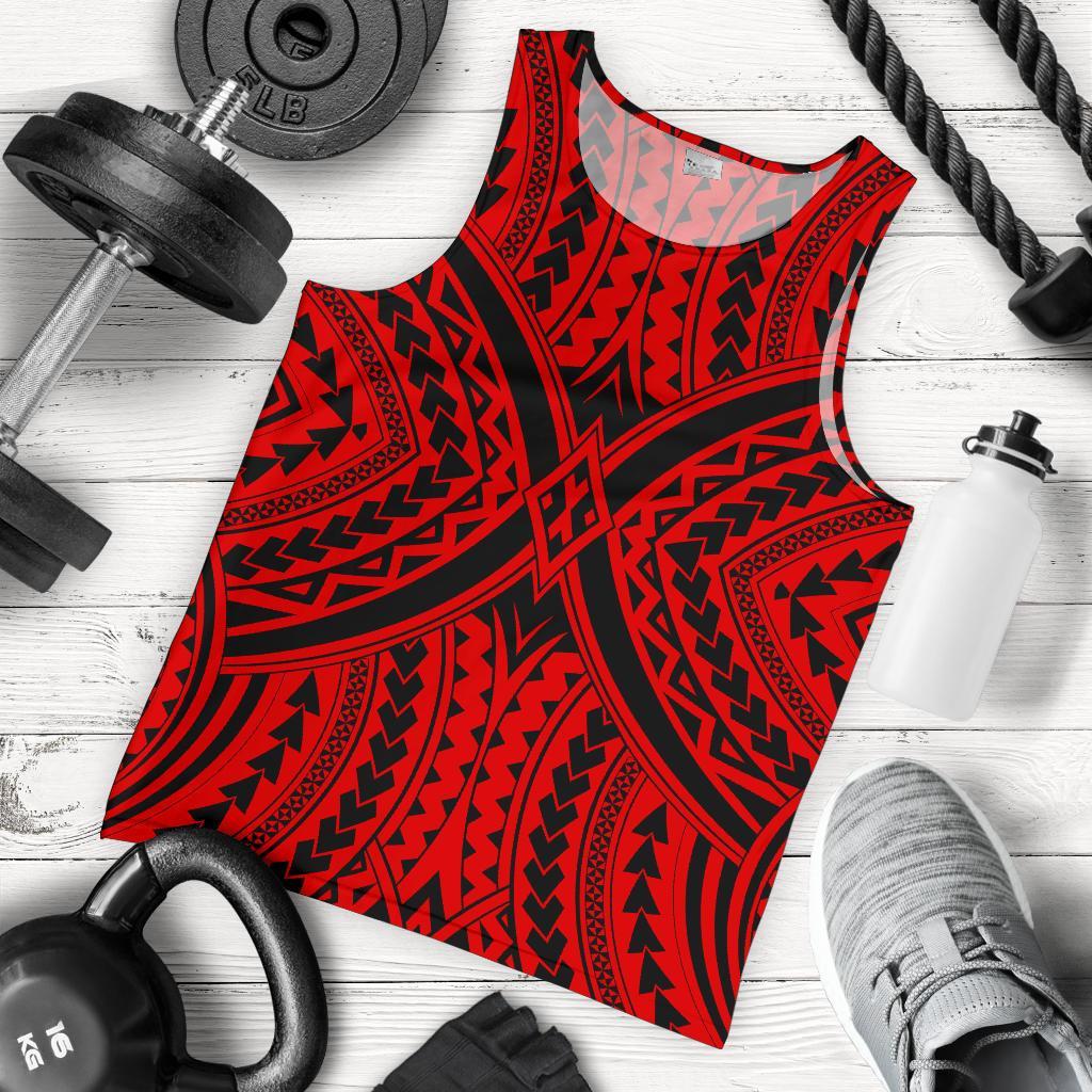 Polynesian Tradition Red Hawaii Men's Tank Top - Polynesian Pride