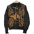 Papua New Guinea Polynesian Men's Bomber Jacket Map Gold - Polynesian Pride