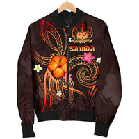 Polynesian Hawaii Men's Bomber Jacket - Legend of Samoa (Red) - Polynesian Pride