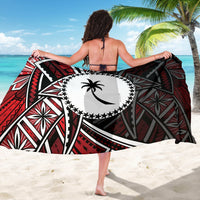 Chuuk Sarong - Tribal Flower Special Pattern Red Color - Polynesian Pride