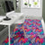 Tropical Exotic Leaves And Flowers On Geometrical Ornament. Rug - Polynesian Pride