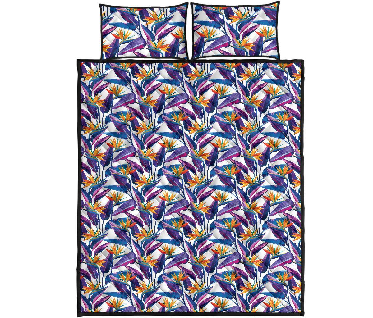 Tropical Strelitzia Quilt Bed Set - Polynesian Pride