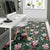 Tropical Monstera Leaf Red Rug - Polynesian Pride