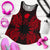 Nauru Polynesian Women Tank Top Map Red - Polynesian Pride