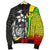 Pohnpei Micronesia Men's Bomber Jackets Reggae - Turtle With Hook - Polynesian Pride
